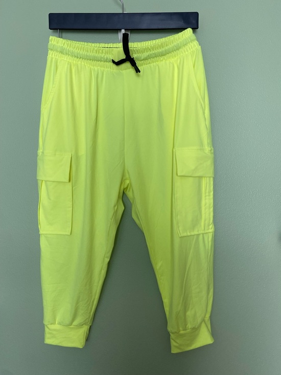 Pants - Women’s Neon Yellow Cargo Jogger Pants